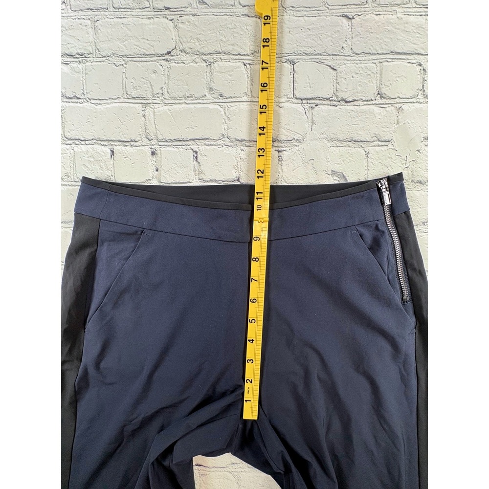 Athleta Gramercy Track Wide Leg Pants Women 6 Navy Good Travel - Picture 9 of 10